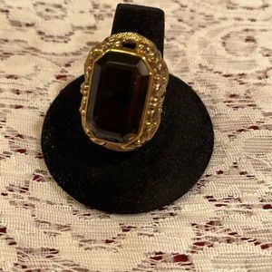 Smoky Quartz Cocktail Ring